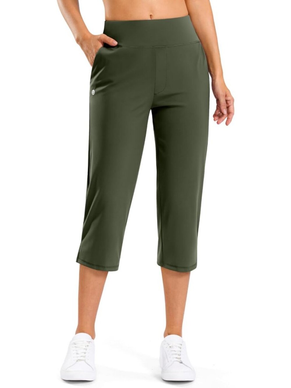 High-Waisted Women's Golf Capris - 18" & 20" Length, 4 Pockets, Comfortable Fit